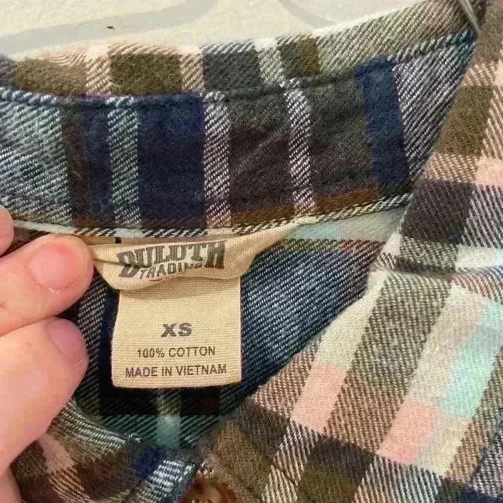 Duluth Trading Co Womens Flannel Shirt Size XS - Picture 2 of 6